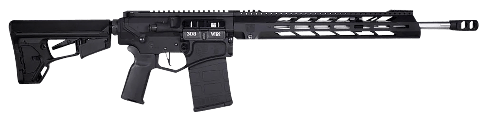 Diamondback DB1059C001 DB10 308 Win 18" 20+1 Black Adjustable Magpul ACS-L Stock Black Magpul MOE-K2+ Grip