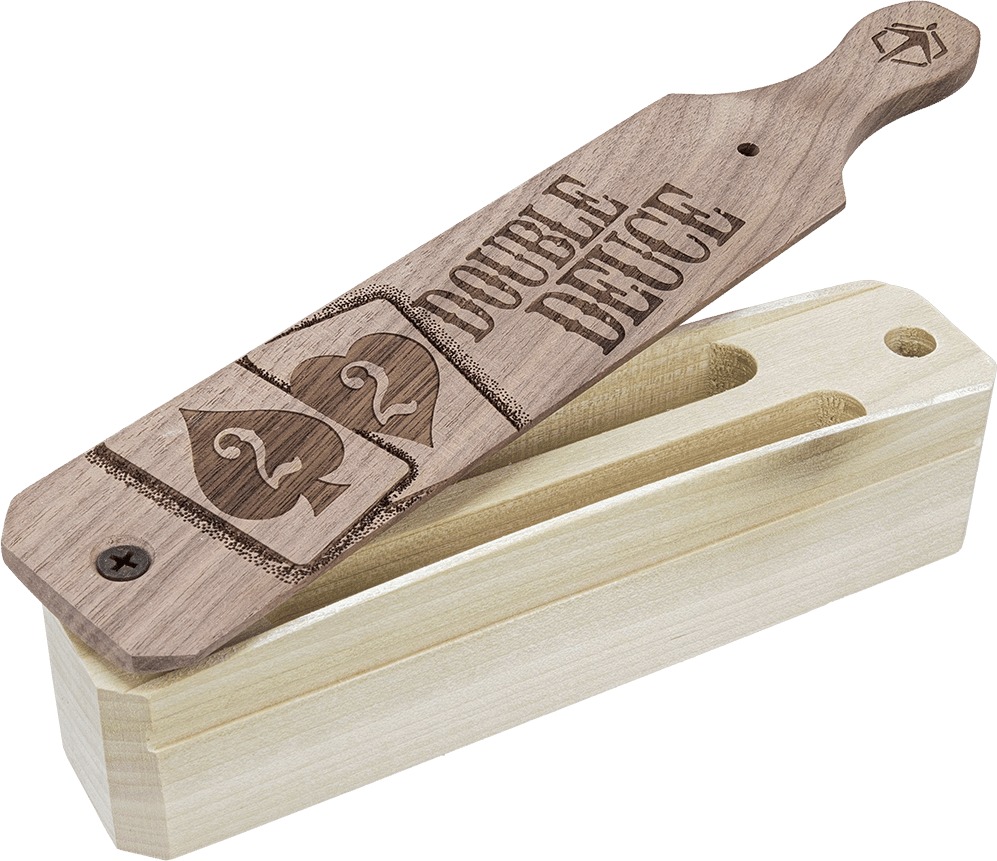 Hunters Specialties HSDTBC Double Deuce Box Call Attracts Turkey Species Walnut