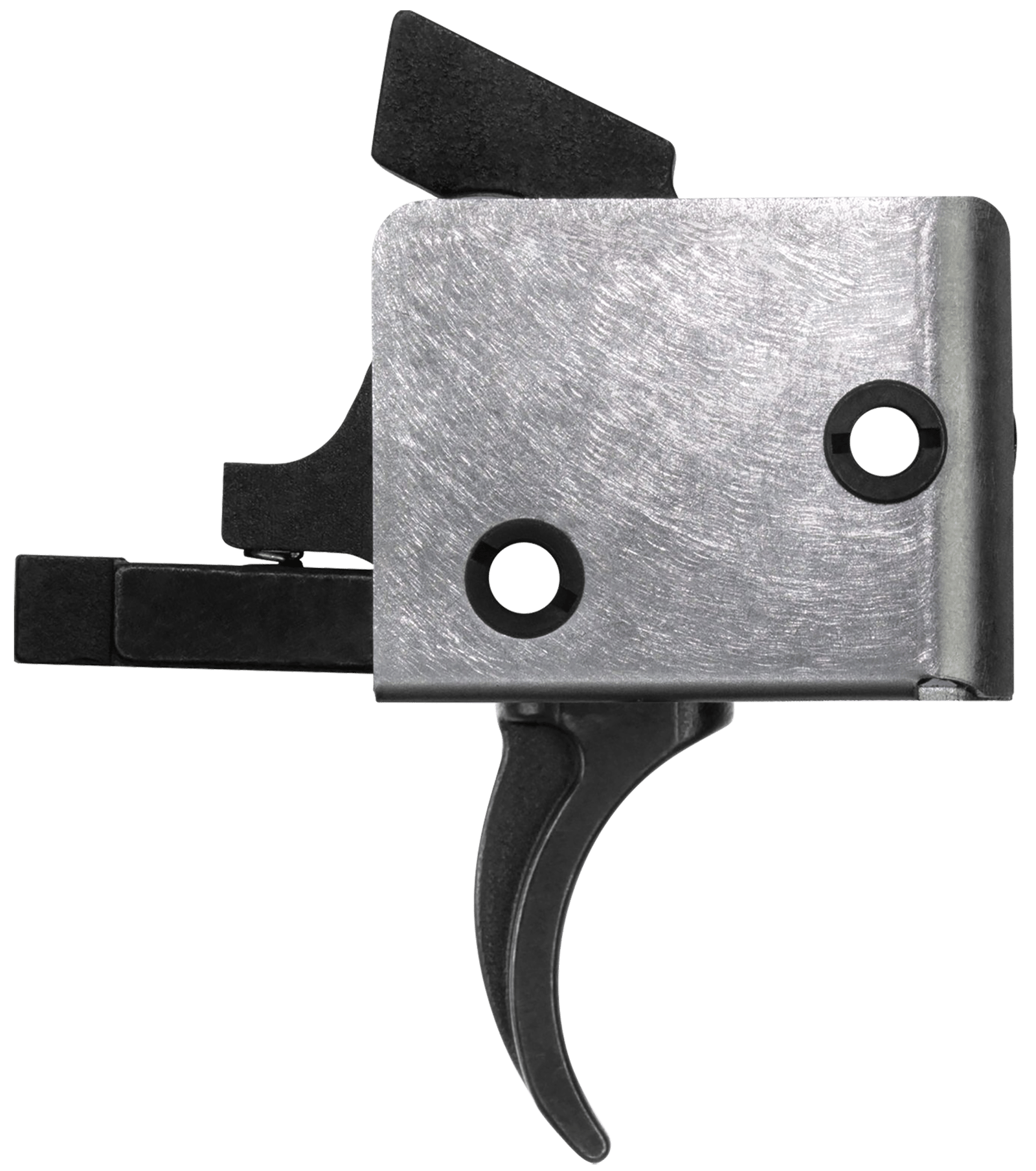 CMC Triggers 91501 Drop-In Single-Stage Curved Trigger w/ 3-3.50 lbs Draw Weight & Black/Silver Finish