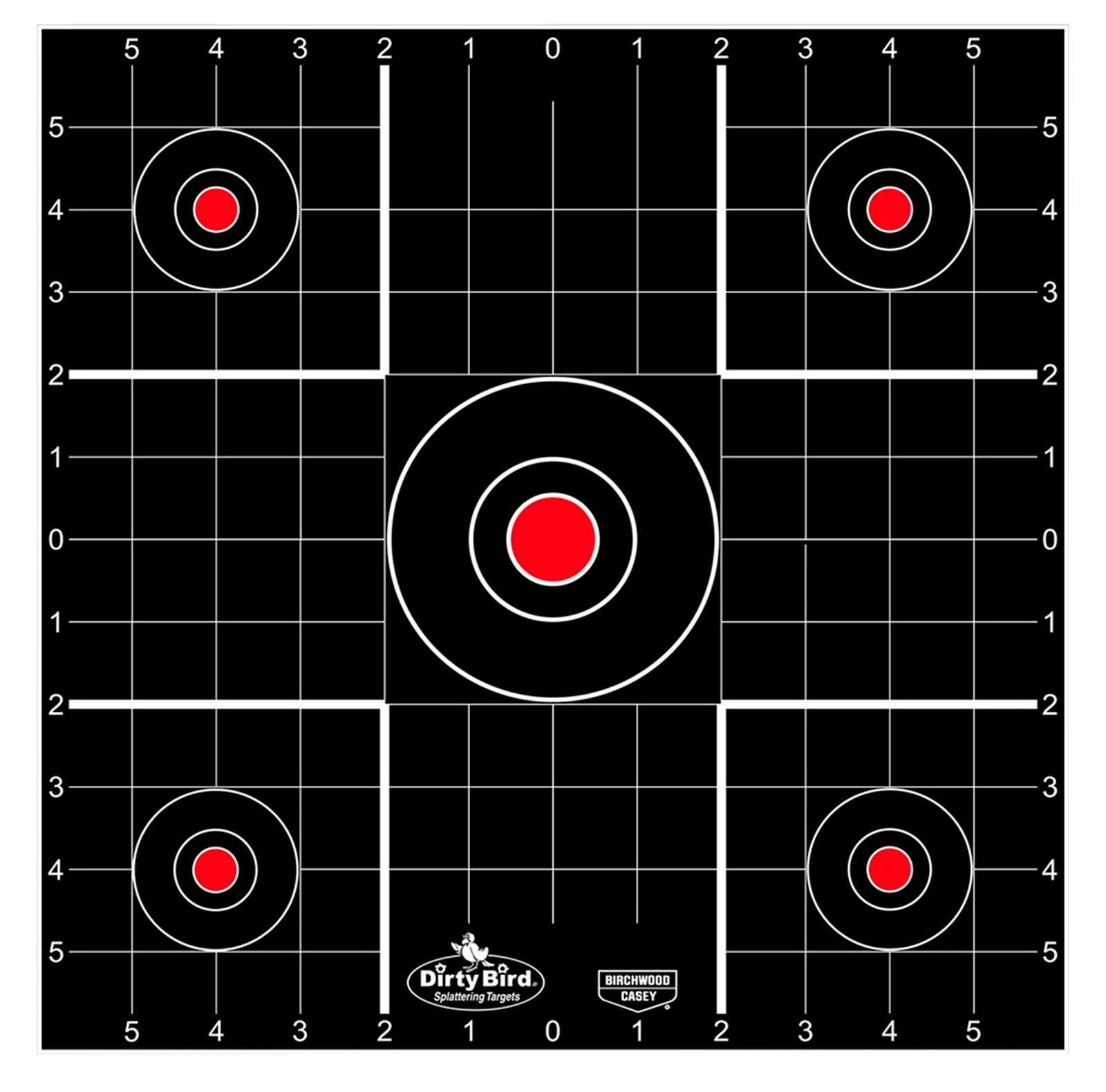 Birchwood Casey 35270 Dirty Bird Bullseye Tagboard Target 12" 100 Per Pkg