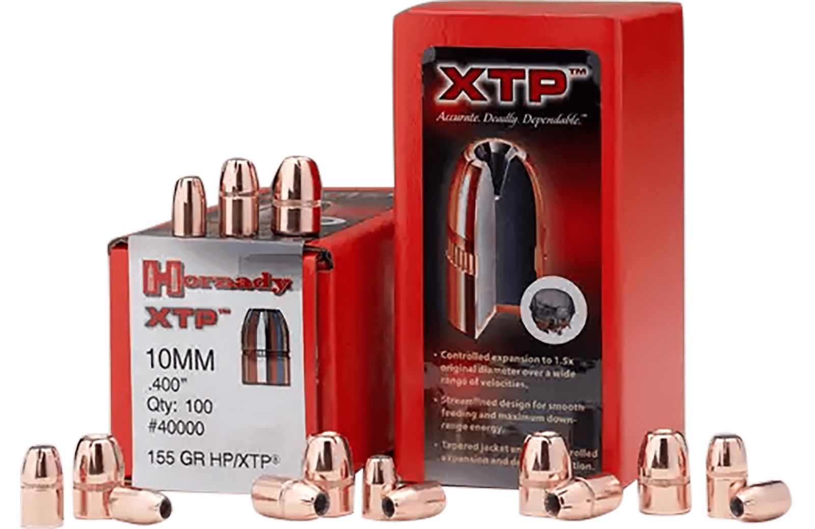Hornady 45200 XTP 45 Cal .452 250 gr Hollow Point 100 Per Box/ 15 Case