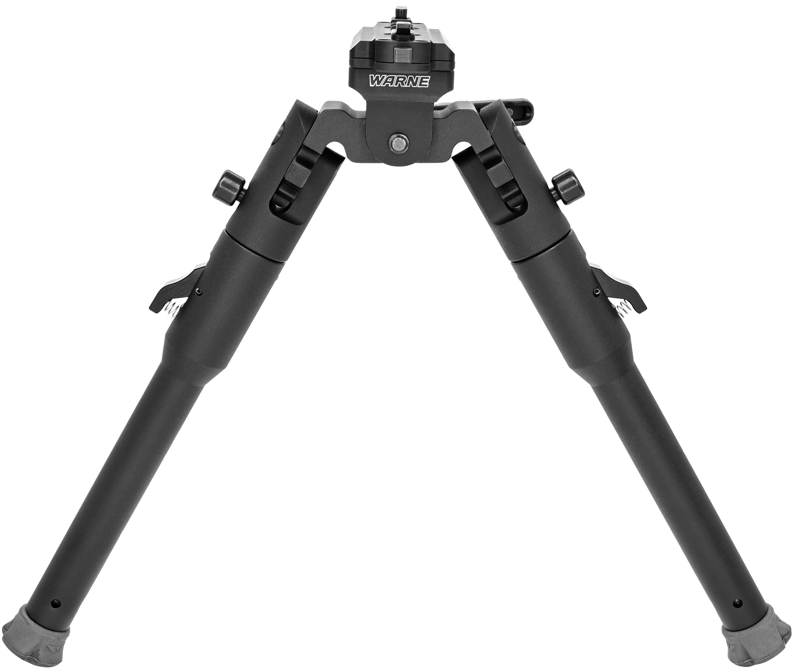 Warne 7914M Skyline Lite Bipod Folding Black Aluminum/Steel