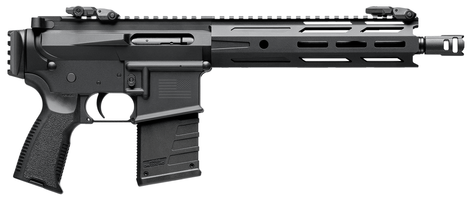 Kriss USA DM22P26BL10 DMK22P 22 LR 10+1 10.50" Black Threaded Barrel, Matte Black Picatinny Rail Receiver, Picatinny Rail Rear, Black Polymer Grip