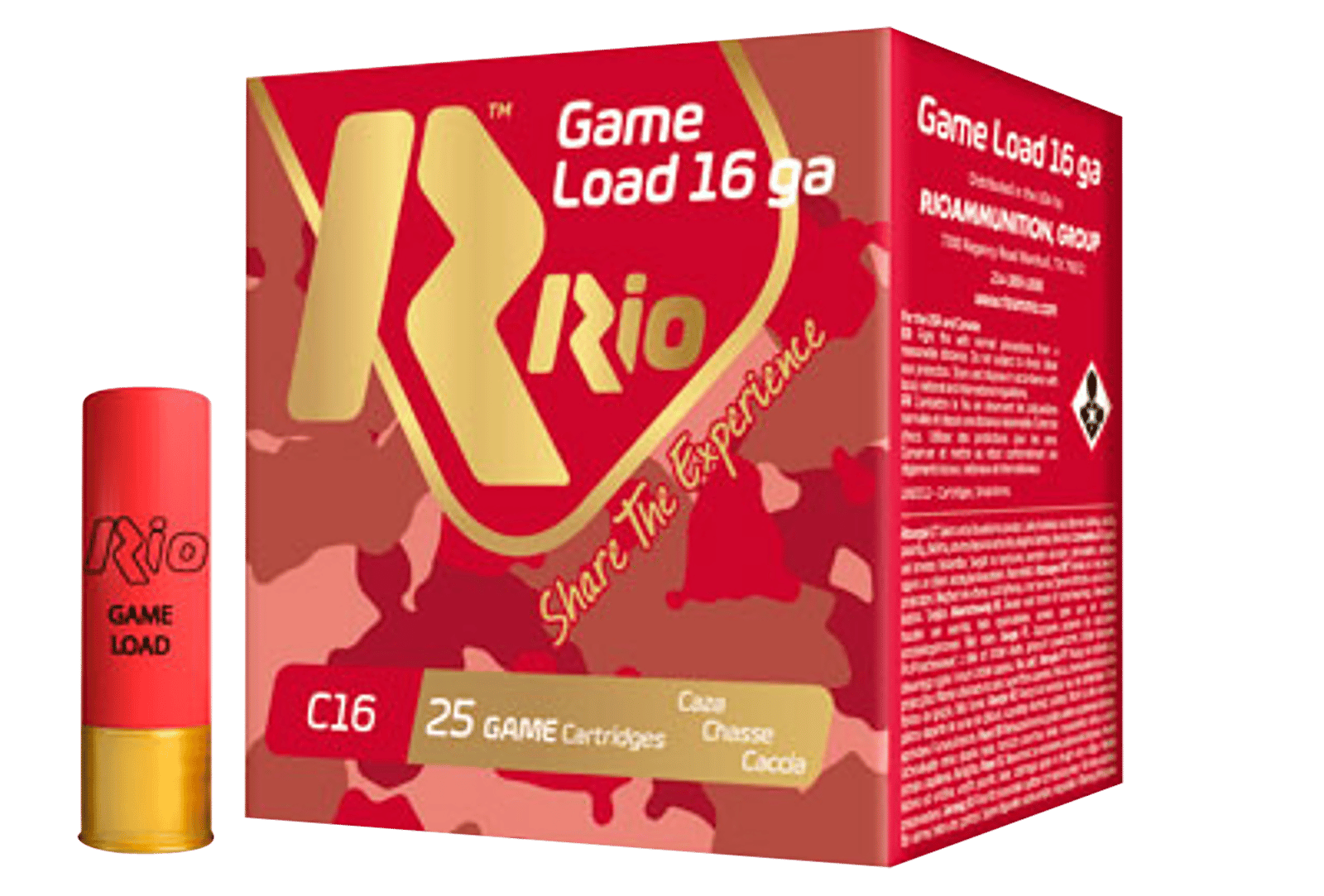 Rio Ammunition RCHV1675 Game Load 16Gauge 2.75" 1 1/8oz 7.5Shot 25 Per Box/10 Case