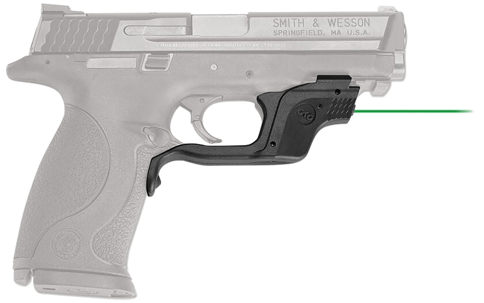 Crimson Trace 0145801 Laserguard Fits S&W M&P, Green Laser Black Polymer, Trigger Guard Mount