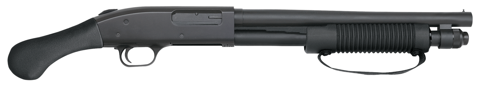 Mossberg 50659 590 Shockwave 12 Gauge Pump 3" 5+1 14" Blued Heavy-Walled Barrel, Blued Stainless Steel Receiver Drilled & Tapped, Black Raptor Birdshead Grip