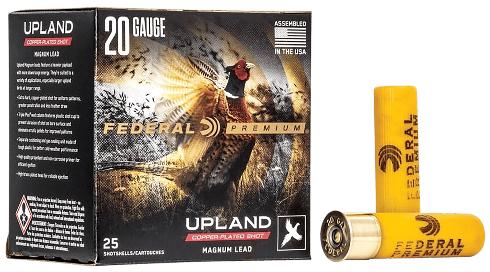 Federal P2586 Premium Wing-Shok Magnum 20Gauge 3" 1 1/4oz 6Shot 25 Per Box/10 Case