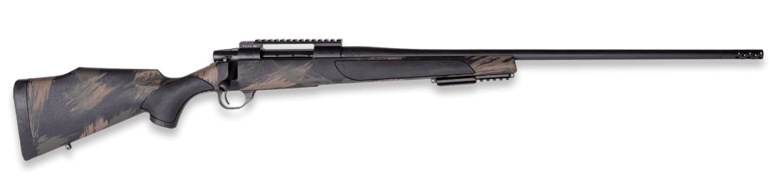 Weatherby VBS65PPR2B Vanguard Black Hills 6.5 PRC 3+1 20" + 2" Matte Blued Heavy Threaded Barrel, Matte Blued Steel Receiver w/Picatinny Rail, Black w/Green & Tan Accents Peak 44 Monte Carlo Polymer S