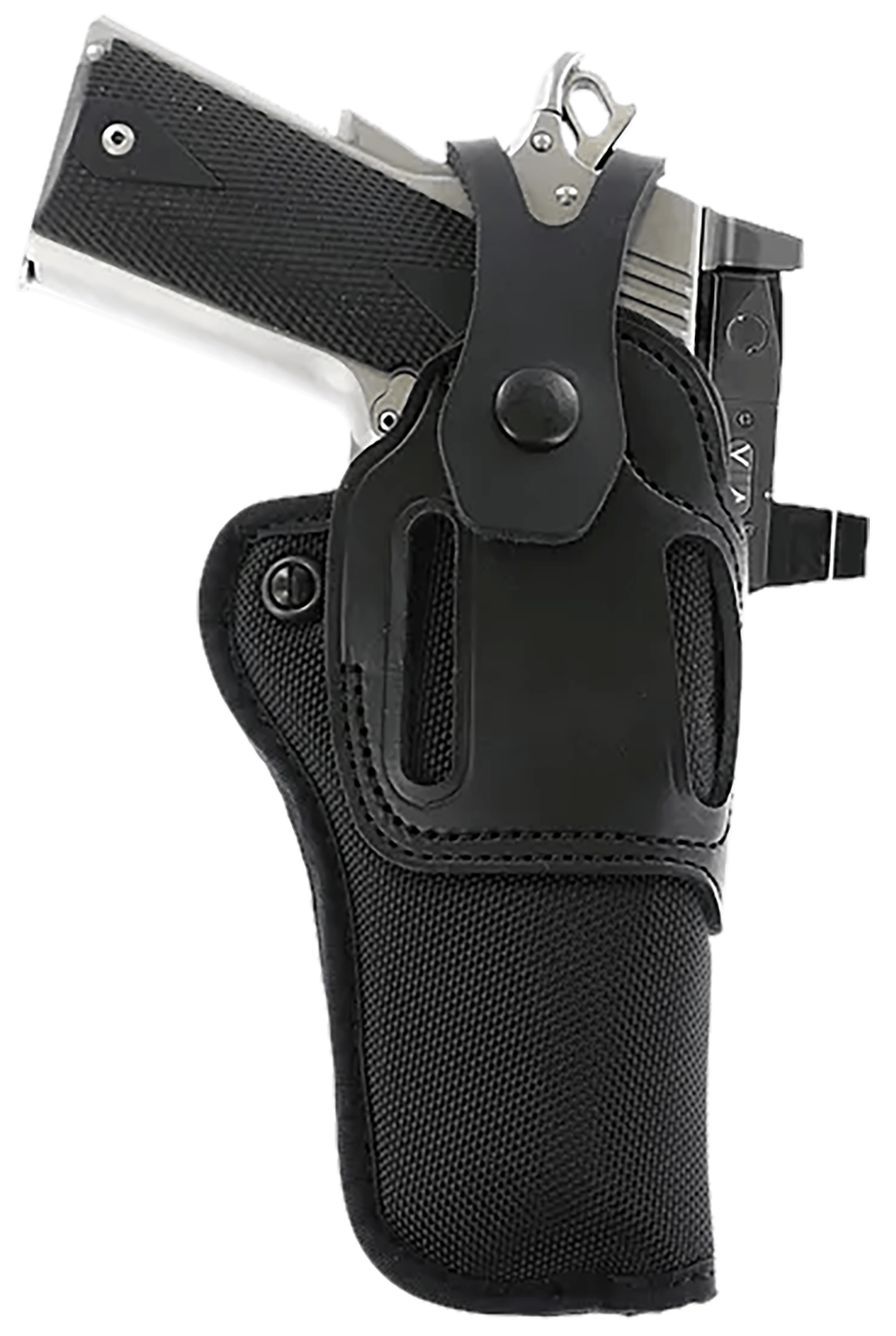 Galco SA95RB Switchback Strongside Crossdraw Belt Black Hybrid Leather-Synthetic Ambidextrous