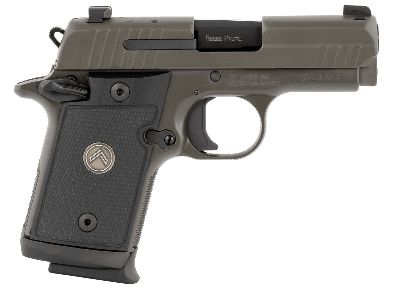 Sig Sauer 938M9LEGION P938 Micro-Compact Legion 9mm Luger 3" 10+1 Legion Gray Cerakote Elite Legion Gray Cerakote Stainless Steel Black G10 Grip X-Ray3 Night Sight