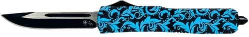 TEMPLAR KNIFE SLIM OTF MAIDEN TEAL 3.1" BLACK DROP POINT