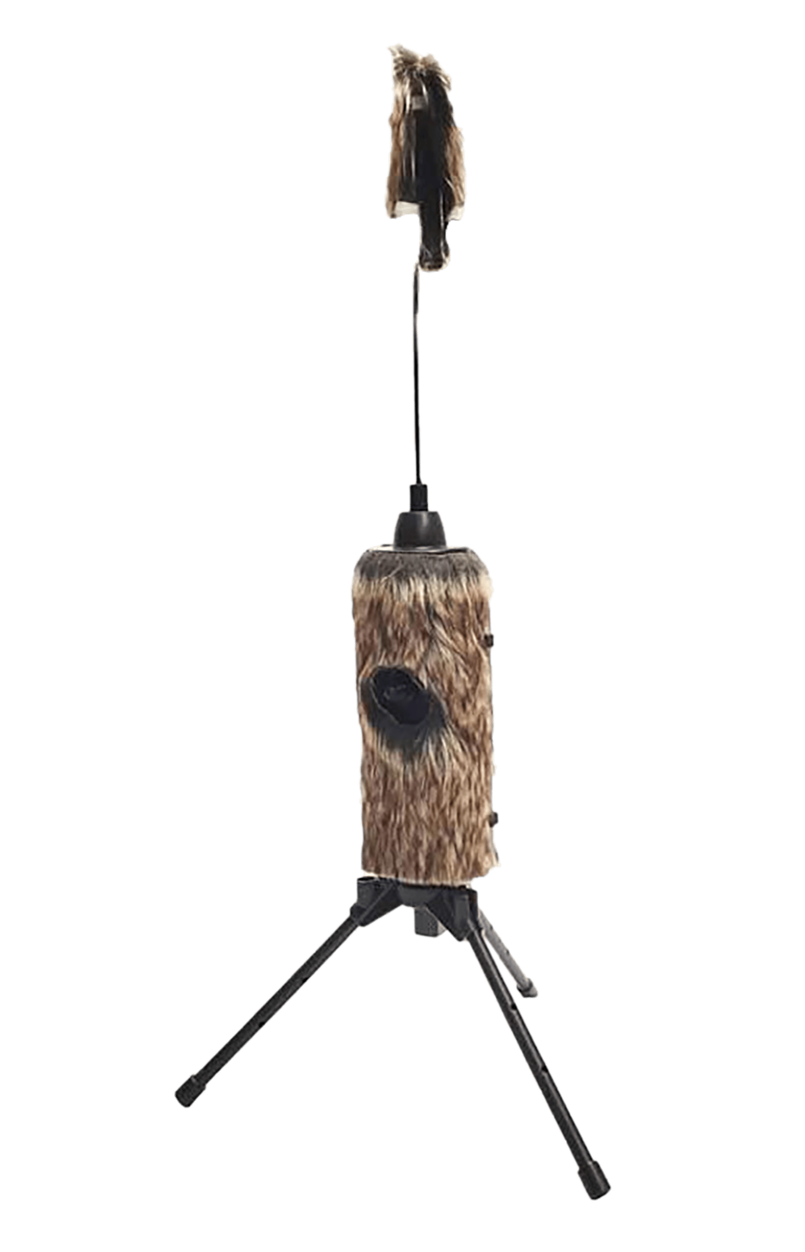 Mojo Outdoors HW2508 Fuzzy Critter Predator Species Brown Features Built-In Tripod