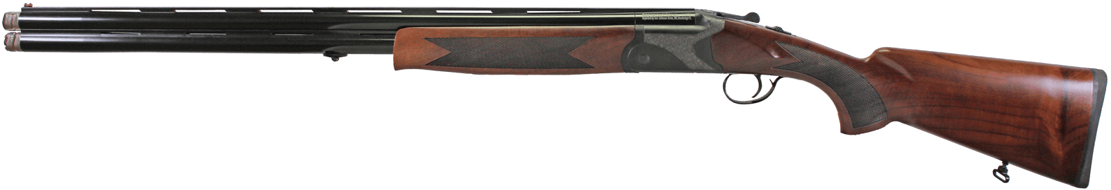 Iver Johnson Arms IJ60012 IJ600 12 Gauge Break Open 3" 2rd 28" Over/Under Vent Rib Barrel, Matte Black Chromed w/Engraving Steel Receiver, Fixed Walnut Checkered Wood Stock & Forend