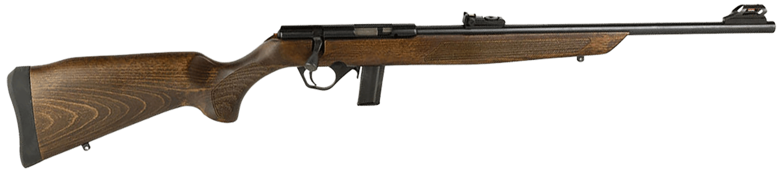 Rossi RB22L1811WD RB22 Full Size 22 LR 10+1 18" Matte Black Steel Barrel, Dovetail Base Steel Receiver, Hardwood Monte Carlo Stock