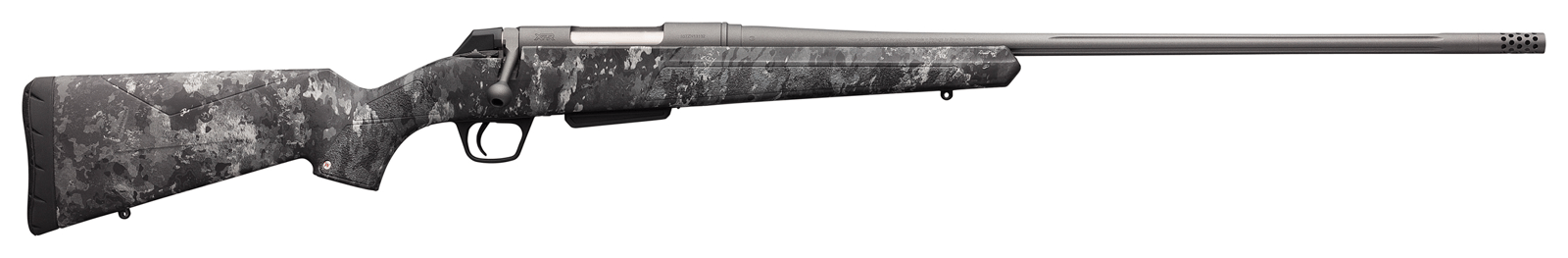 Winchester Guns 535776255 XPR Extreme Hunter 300 WSM 3+1 Cap 24" MB Tungsten Gray Cerakote Rec TrueTimber Midnight Stock Right Hand with MOA Trigger System (Full Size) No Sights