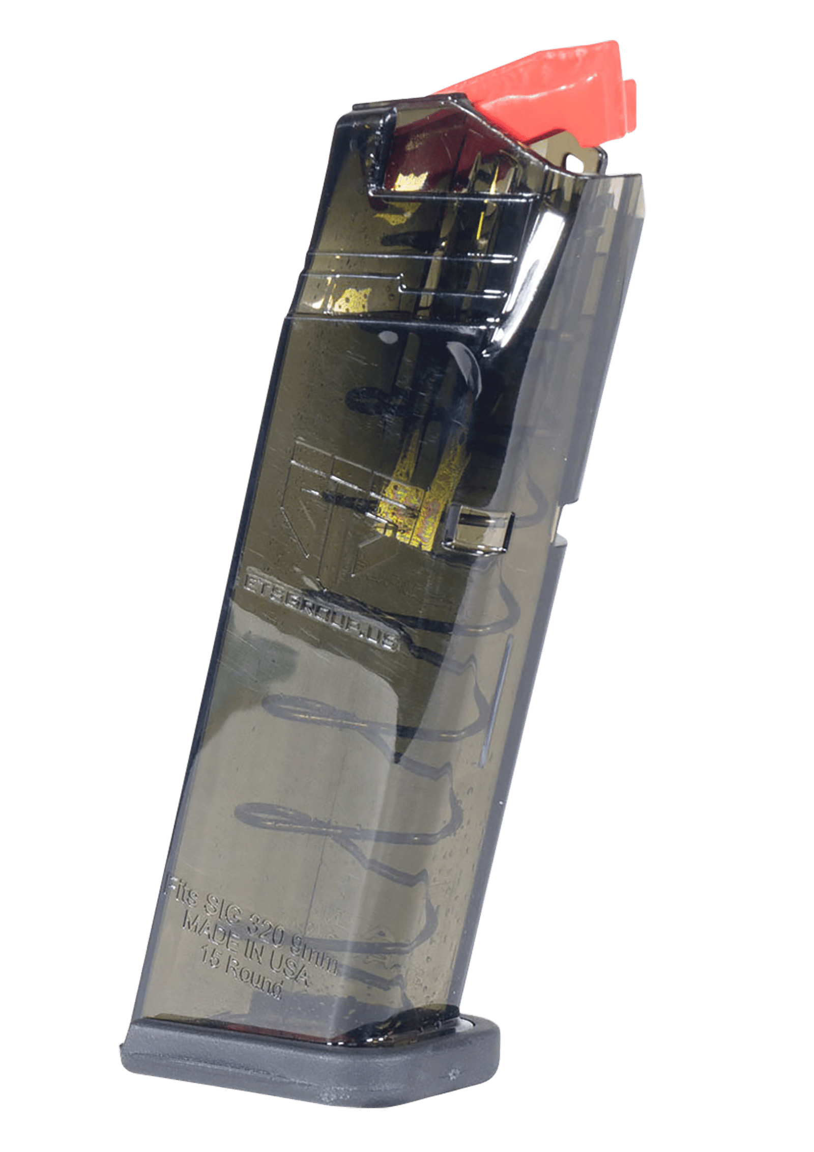 ETS Group OMGSG932015 Omega 15rd 9mm Fits Sig P320 Translucent Smoke