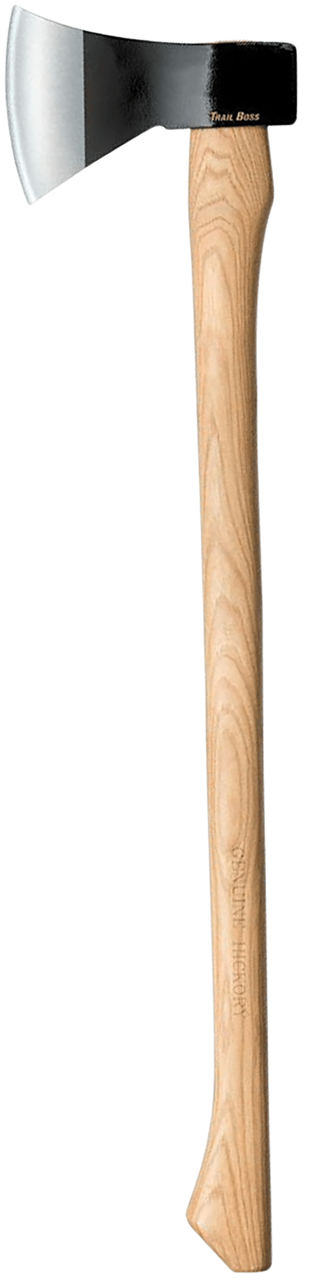 Cold Steel CS90TA Trail Boss 4" Plain 1055 Carbon Steel Blade American Hickory Handle 27"