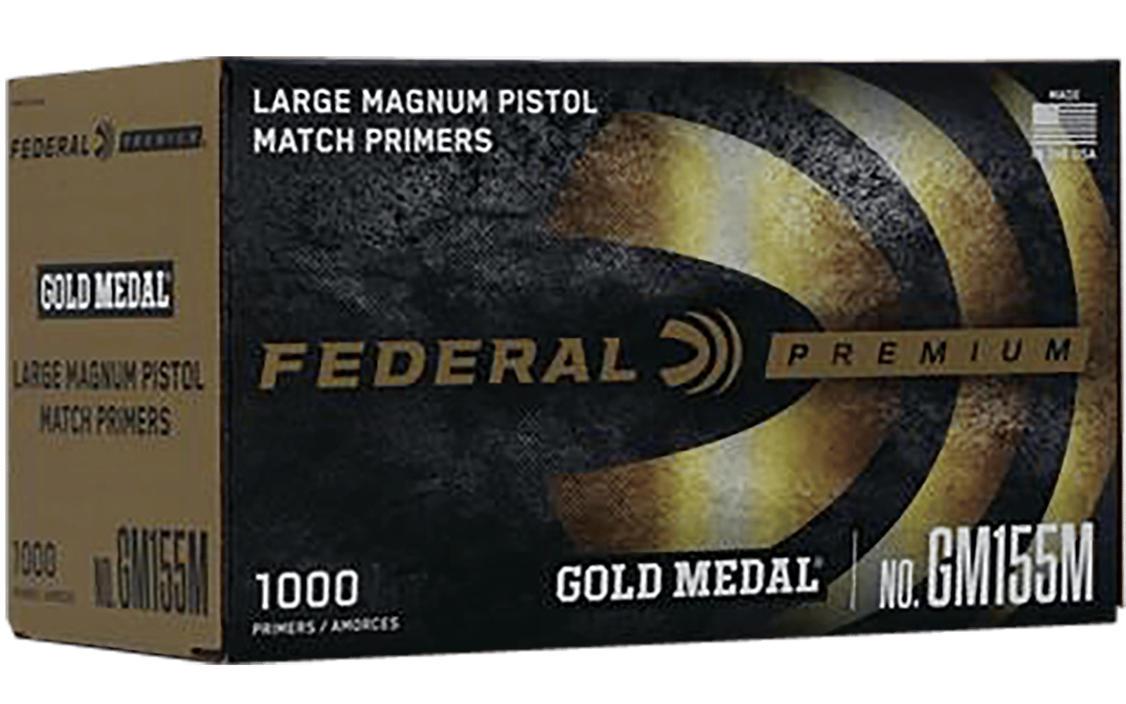 Federal GM155M Gold Medal Premium Large Pistol Multi Caliber Handgun 1000 Per Box/5 Case