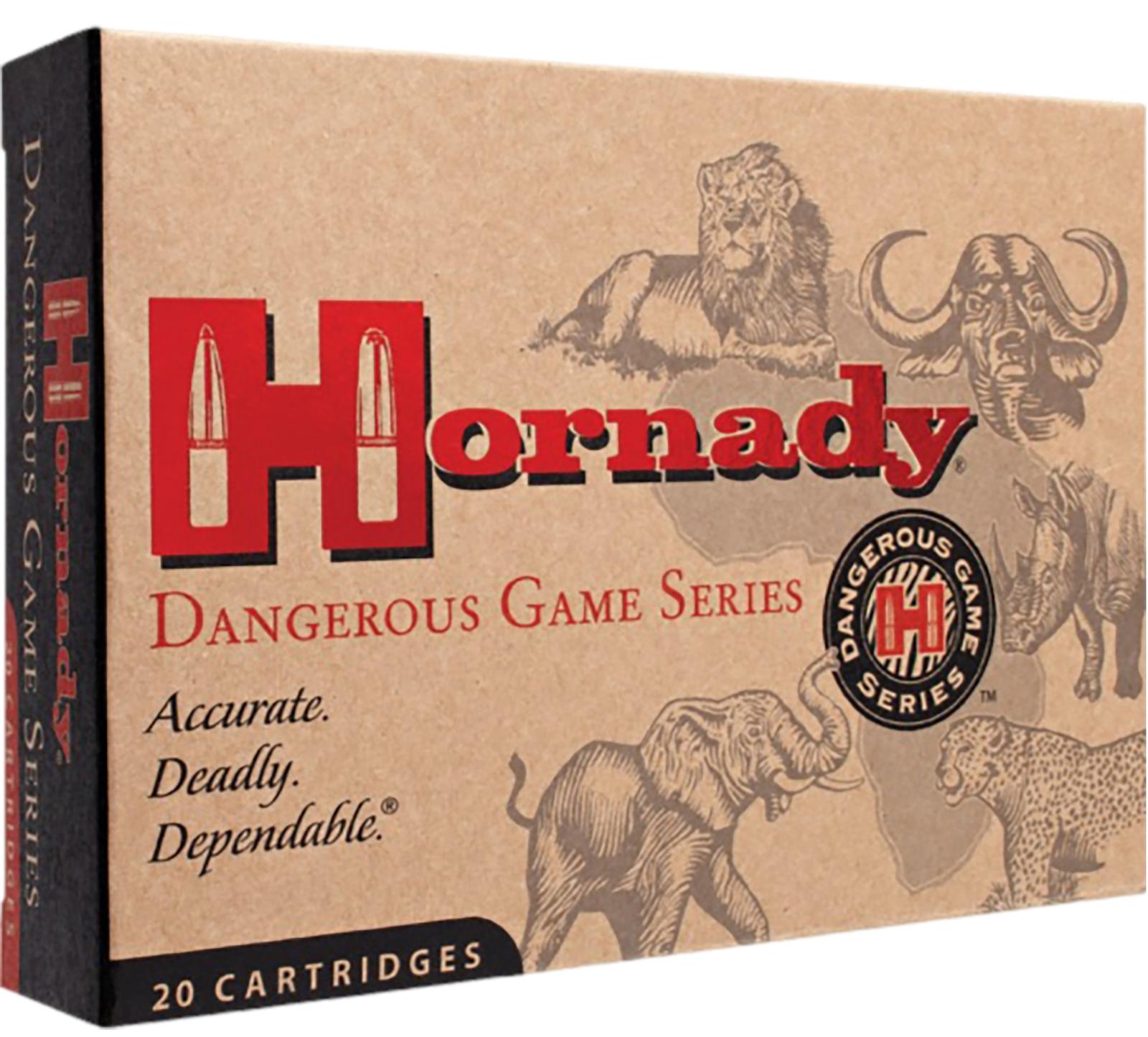 Hornady 8265 Dangerous Game 416Rigby 400gr Dangerous Game Solid 20 Per Box/6 Case