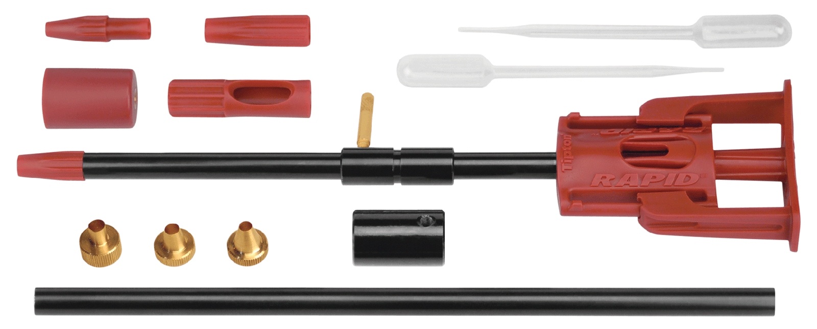 Tipton 777999 Rapid Bore Guide Kit AR Platform Firearm Aluminum 13 Pieces Includes Muzzle Guides