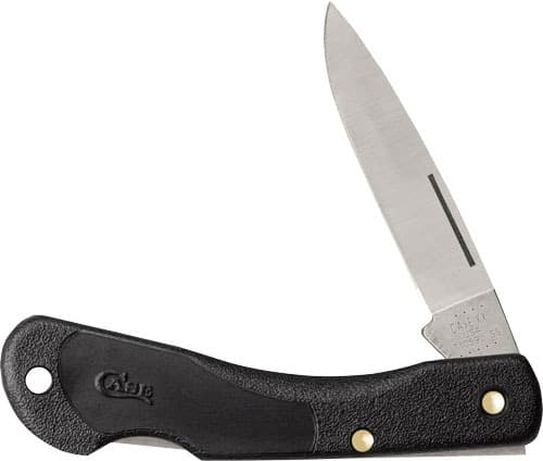 CASE KNIVES LIGHTWEIGHT BLACK SYNTHETIC SMOOTH MINI BLK HORN