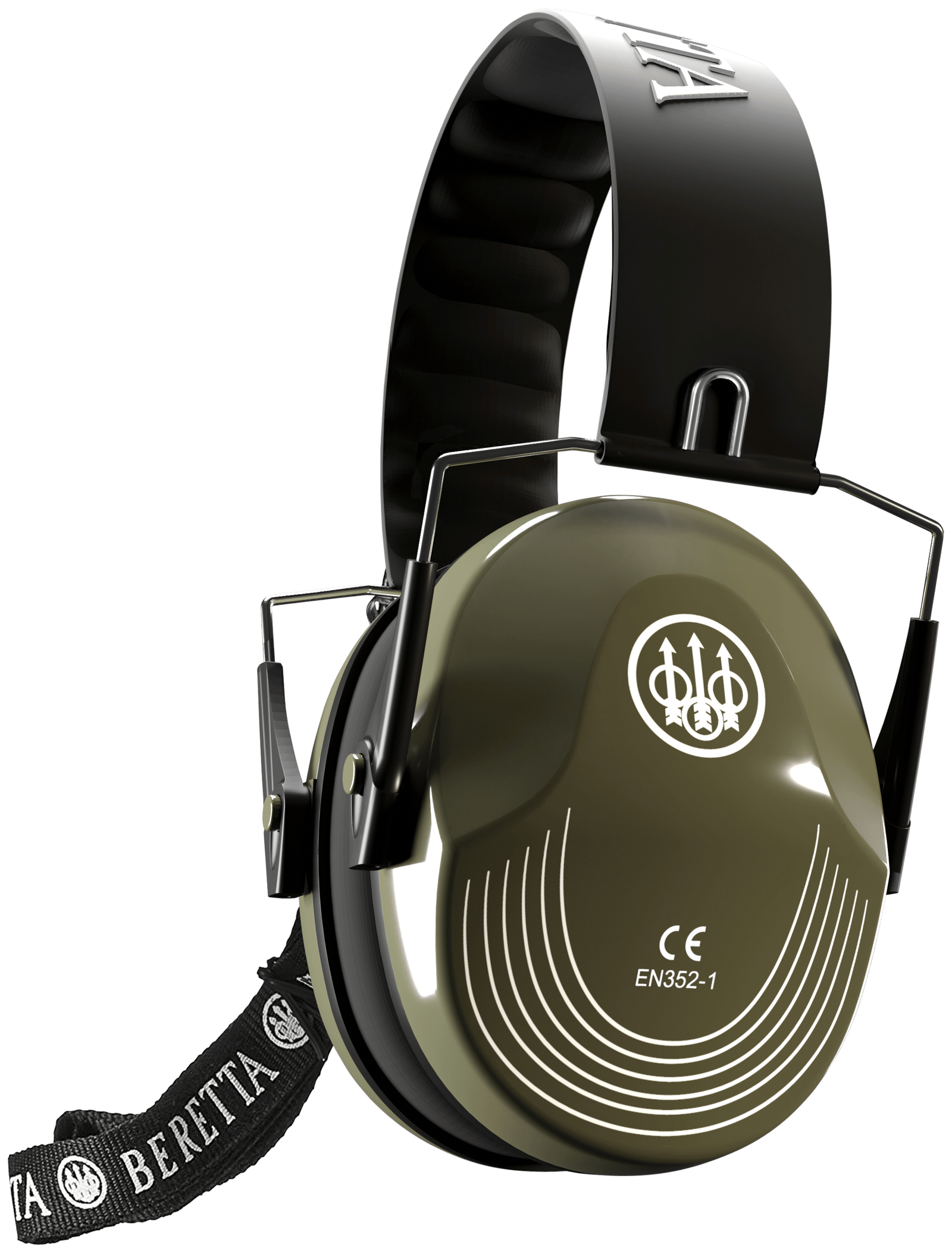 Beretta USA CF1000000207SS Safety Pro Muff 25 dB Green/Black
