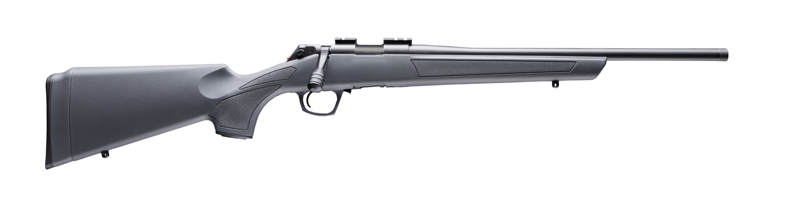 CVA CR2200 Cascade 22 LR 10+1 18" Matte Blued Steel Threaded Barrel & Receiver w/Picatinny Rail, Stealth Gray Fixed Synthetic Stock
