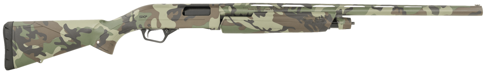 Winchester Repeating Arms 512433391 SXP Waterfowl Hunter 12 Gauge 26" 4+1 (2.75") 3" Chamber, Woodland Camo, TruGlo Fiber Optic Sight, Includes 3 Invector-Plus Chokes