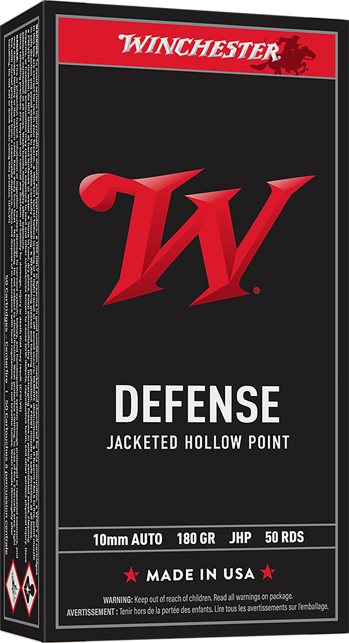 Winchester Ammo USA10JHP USA 10mm 147gr Jacketed Hollow Point 50 Per Box/10 Case