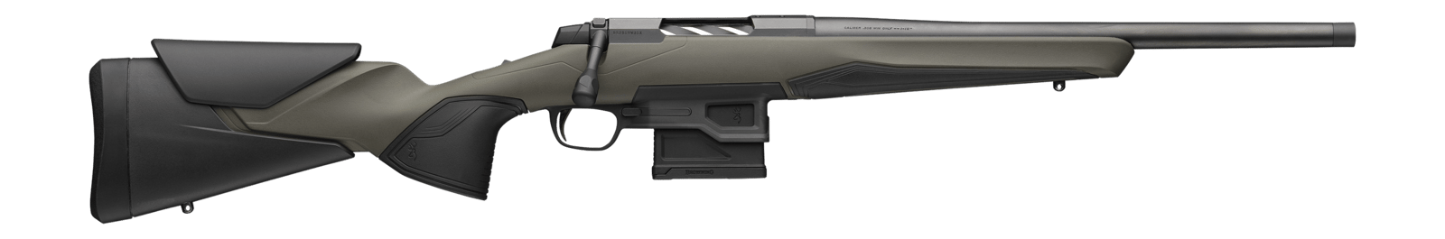Browning 036109298 X-Bolt 2 All Purpose 7 PRC 5+1 20" Matte Blued Threaded Barrel & Steel Drilled & Tapped Receiver, OD Green w/Black Overmold Adj Vari-Tech Synthetic Stock, Right Hand