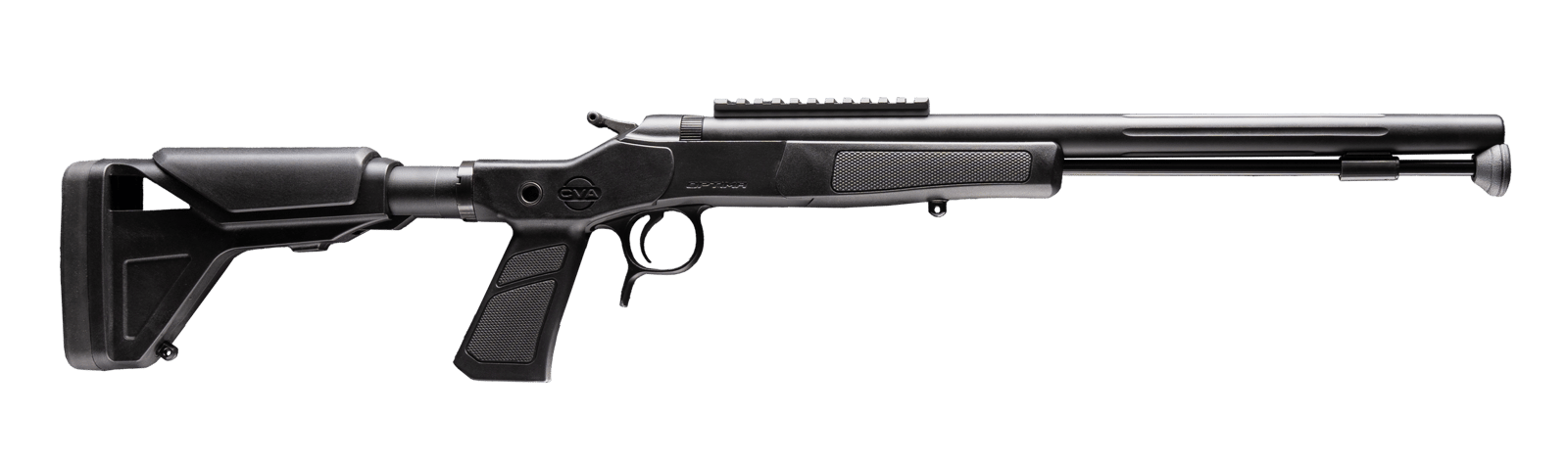CVA PR2045NM Optima XP 50 Cal Black Nitride Single Shot Barrel, Black Nitride Drilled & Tapped Steel Receiver, Adjustable Black Synthetic Stock