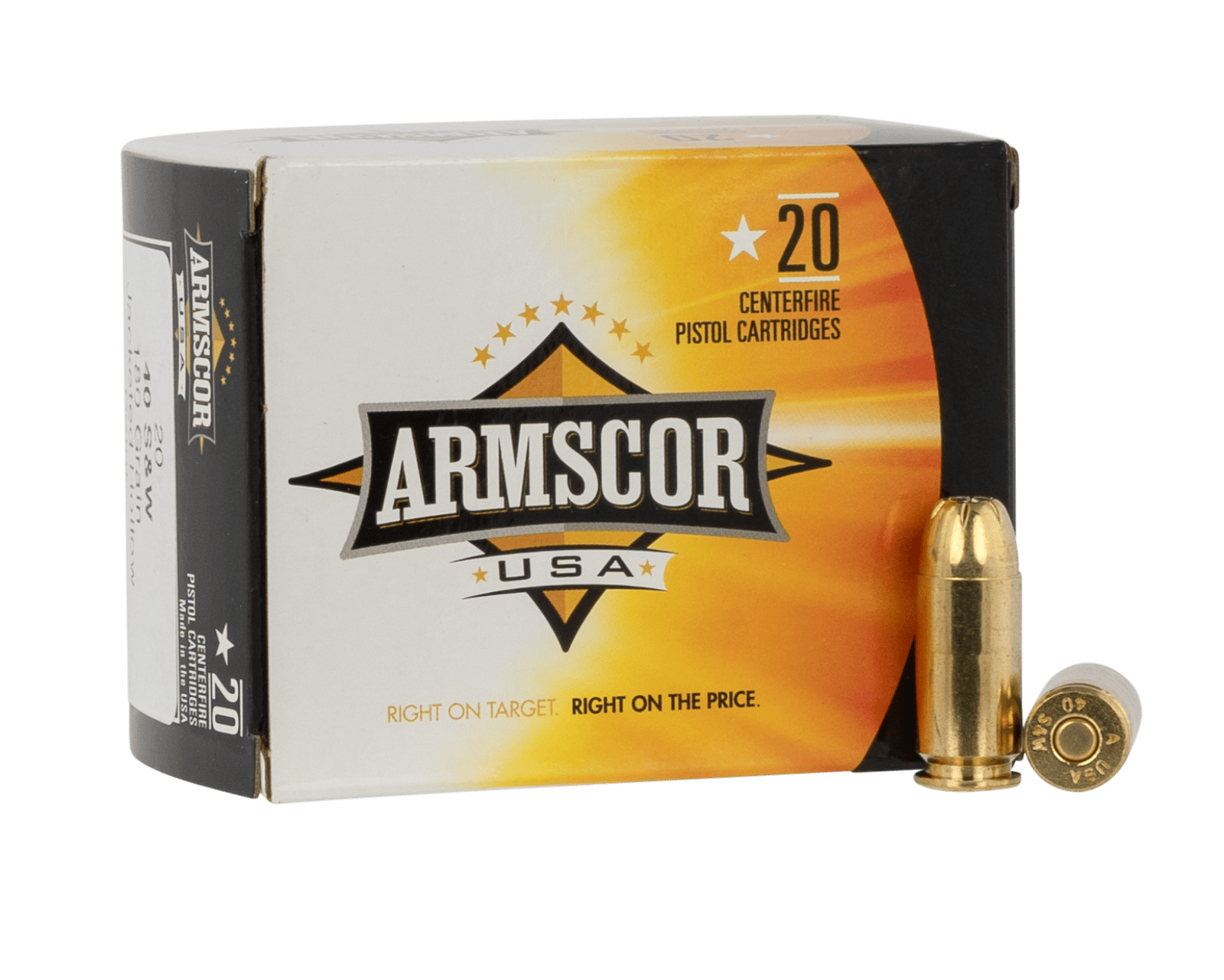 Armscor AC403N USA 40S&W 180gr Jacketed Hollow Point 20 Per Box/25 Case