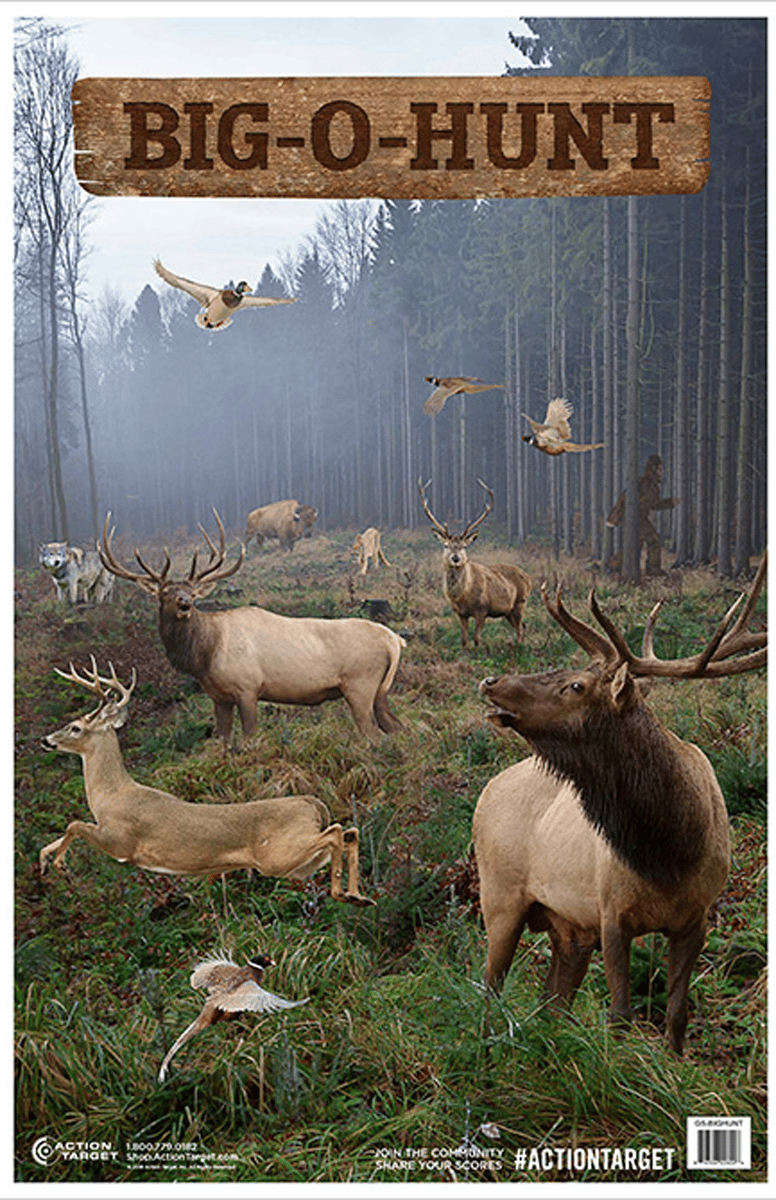 Action Target GSBIGHUNT100 Entertainment Animals Paper Hanging 23" x 35" 100 Per Box
