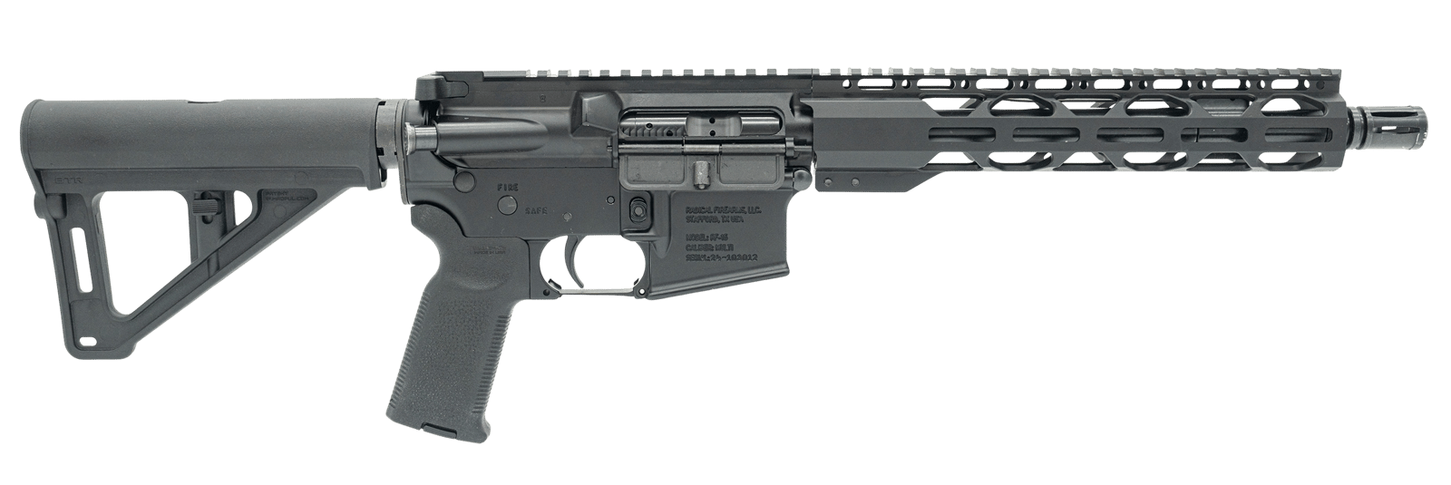 Radical Firearms FP105556M410RPRBTR BTR 5.56 NATO 10.50" M-LOK Handguard Black Polymer Black Polymer Grip