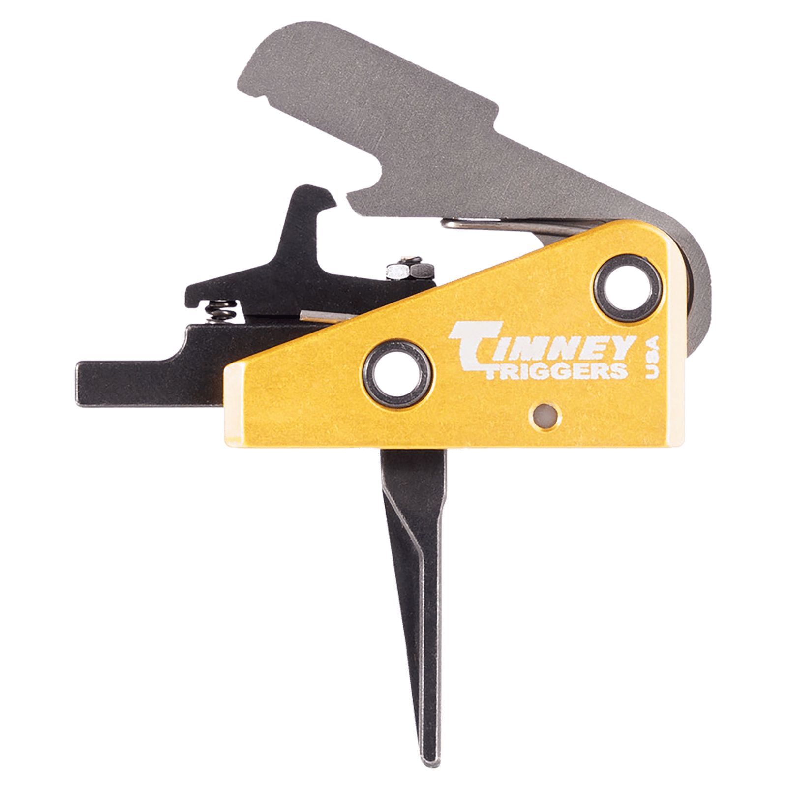 Timney Triggers 667SST Competition Trigger Single-Stage Straight Trigger with 3 lbs Draw Weight & Black/Gold Finish for AR-15