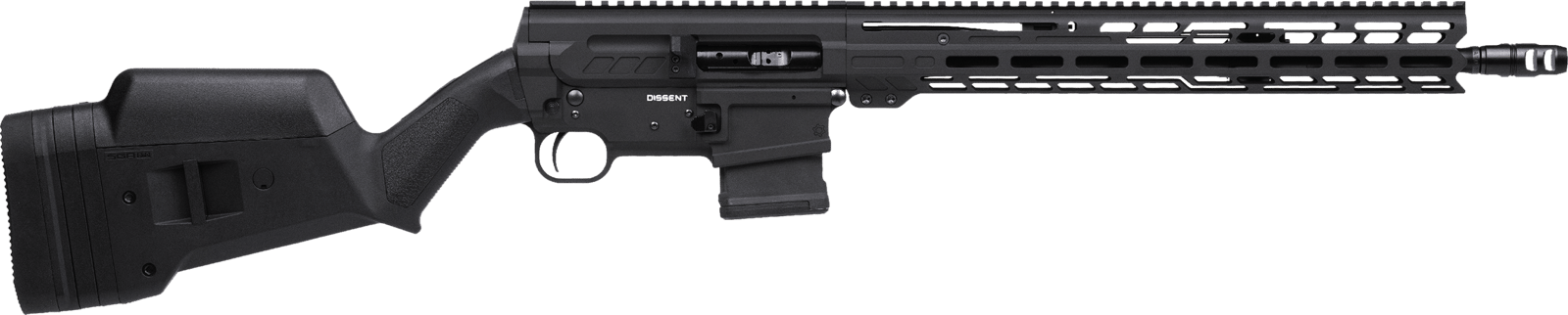 CMMG 55A520BAB Dissent BR4 *CA Compliant 223 Rem/5.56 NATO 10+1 16.10" Black Armor Cerakote Aluminum Receiver, Magpul SGA Stock, Zeroed Drop-In Single Stage Trigger