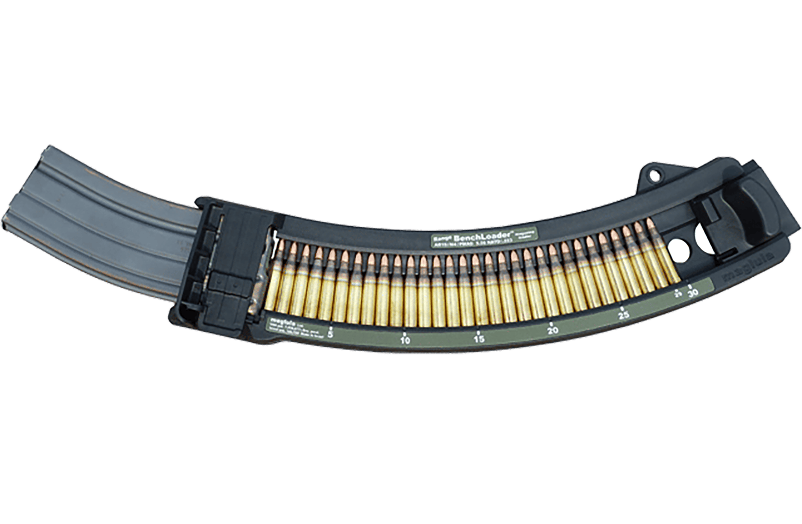 Maglula BL71B Range BenchLoader Made of Polymer with Black Finish for 223 Rem, 5.56x45mm NATO AR-15, M4