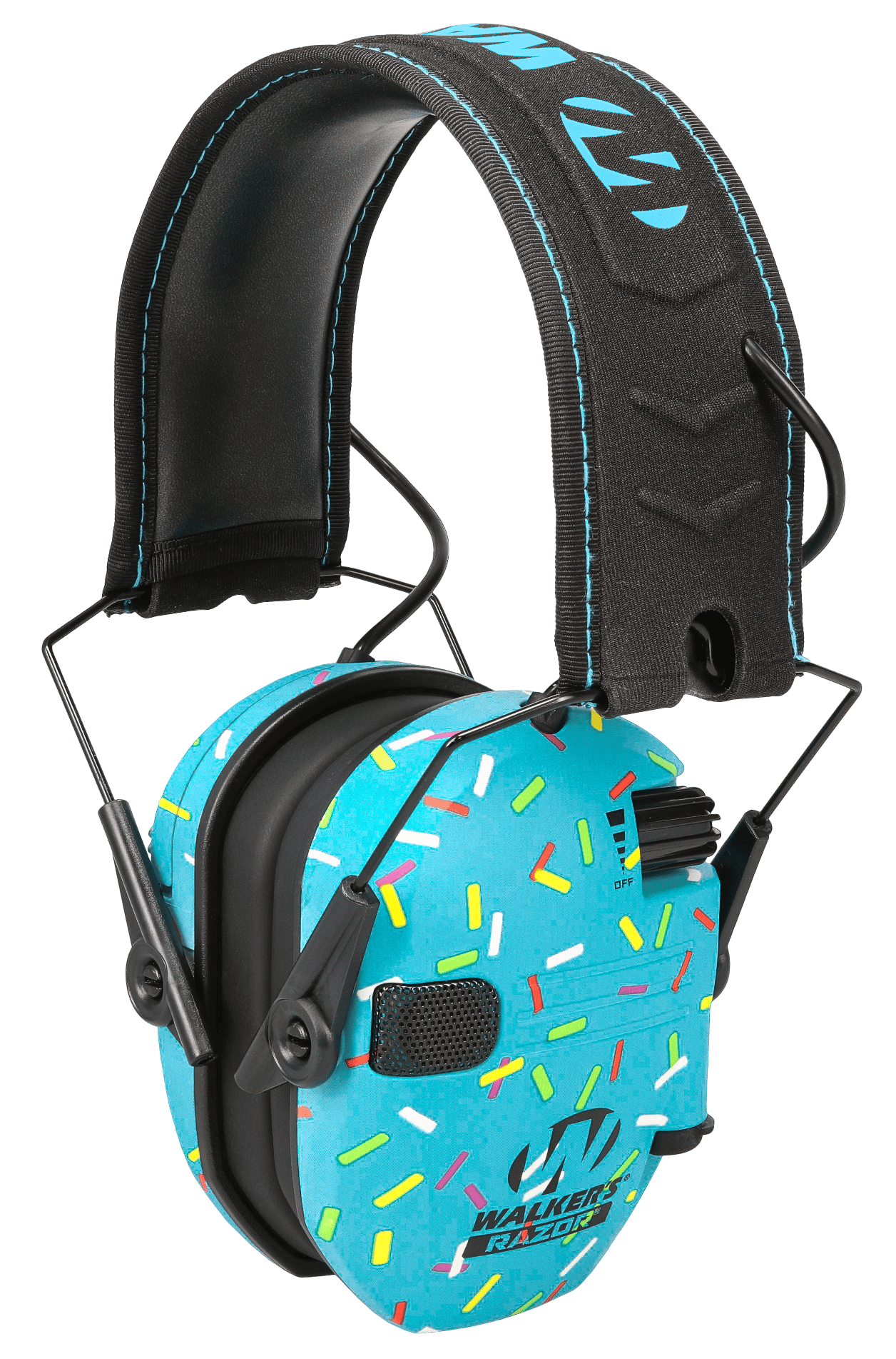 Walker's GWPFKDMSPRNKBL Passive 23dB Over the Head Blue Sprinkles Youth
