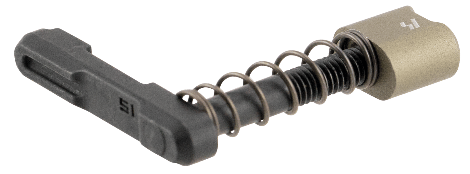 Strike Industries ARSMCFDE Magazine Catch made of Black Steel with Flat Dark Earth 6061-T6 Aluminum Release Button for AR-Platform