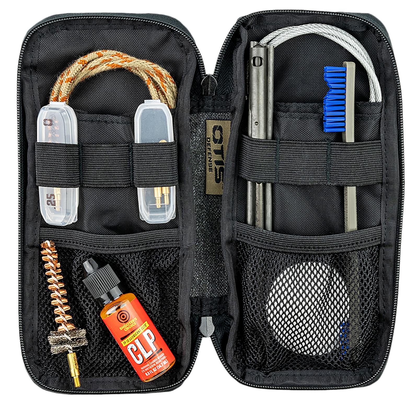 Otis FG901556 Defender Cleaning Kit Multi-Caliber Rifle/Pistol/13 Pieces Black Nylon Case