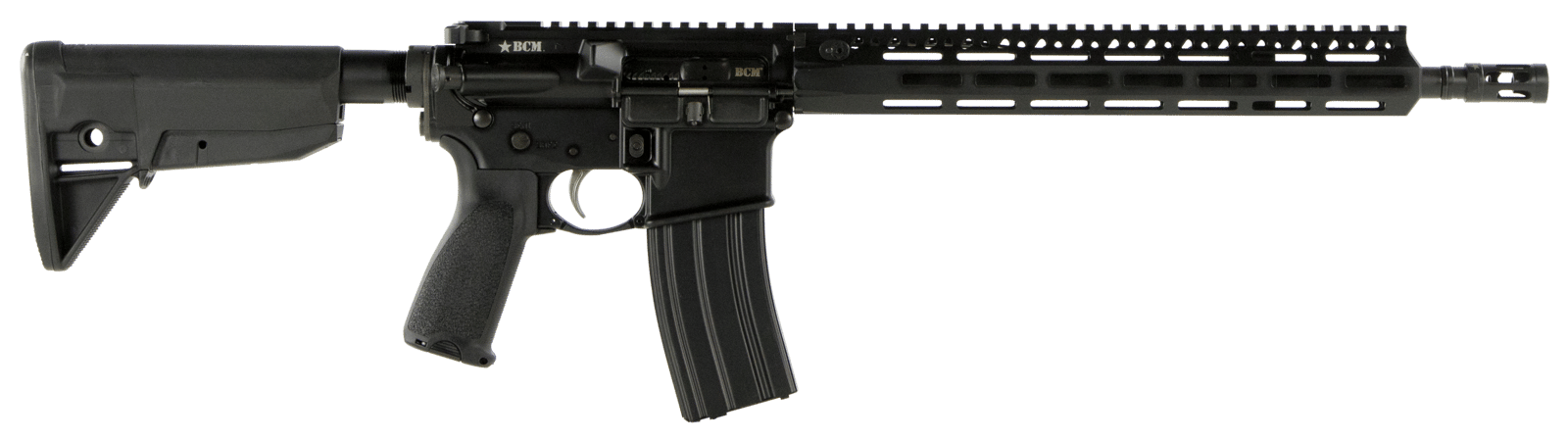BCM 780750 RECCE-14 MCMR 223 Rem/5.56x45mm NATO 30+1 14.50" Steel Chrome Lined Barrel, Mod 3 Compensator, Anodized 7075-T6 Aluminum Receiver, Synthetic 6 Position Stock, Ambidextrous Safety