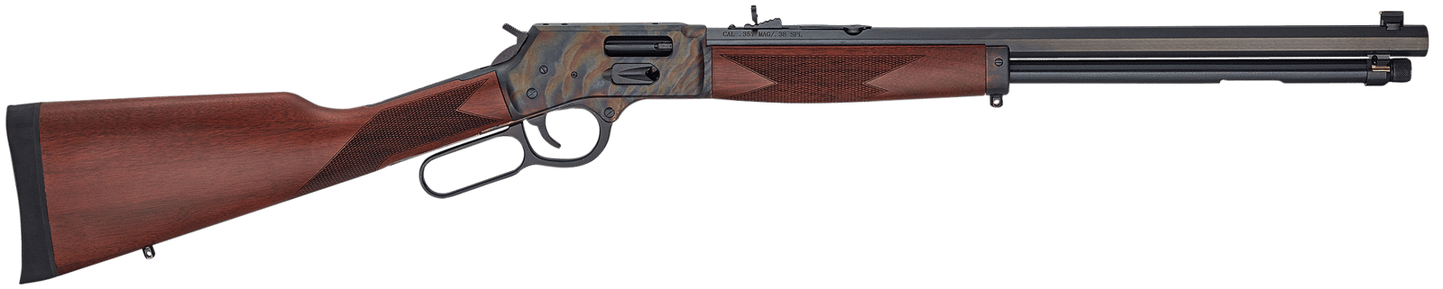 Henry H012GMCC Big Boy Side Gate Full Size 357 Mag 10+1 20" Blued Octagon Barrel, Color Case Hardened Steel Receiver, American Walnut Stock Right Hand