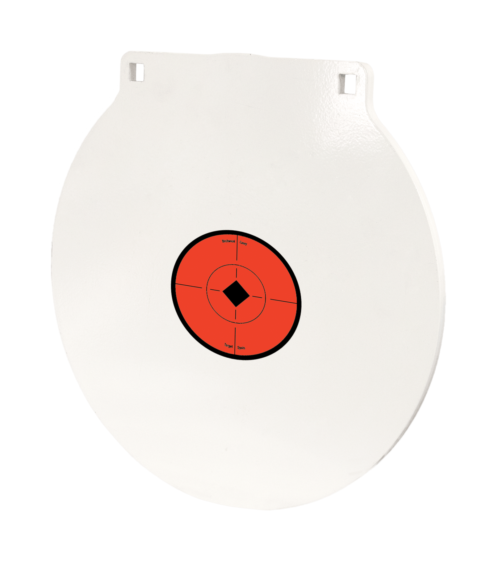 Birchwood Casey RND15 Round Steel Target Plate 15" Centerfire Rifle/Handgun Target Black/Red/White NM500 Steel Hanging