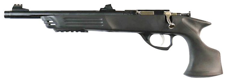 Crickett KSA793 Adult Pistol 22 WMR 1rd Blued Barrel 10.50" Blued Steel Threaded Barrel, Black Synthetic Grips