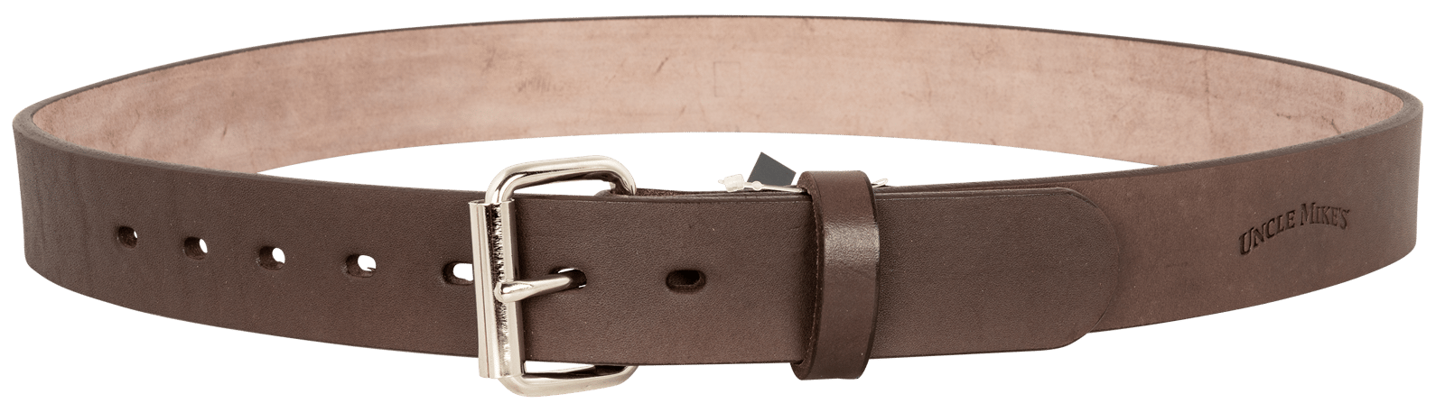 Uncle Mikes-leather(1791) BLTUM46/50DBR Gun Belt Dark Brown Leather, Belt Size 46/50, 1.50" Wide