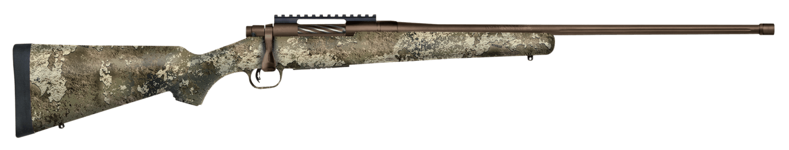 Mossberg 28091 Patriot Predator 6.5 PRC 4+1 24" Patriot Brown Cerakote 4.49" Fluted Barrel Patriot Brown Cerakote Steel TrueTimber Strata Right Hand