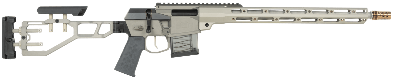 Q LLC MINIFIX300BLK16INRIFLE Mini Fix 300 Blackout 16" Black Anodized Tapered Threaded Barrel, Black Anodized Picatinny Rail, M-LOK Handguard ,Adj Folding Black Stock, Polymer Grip