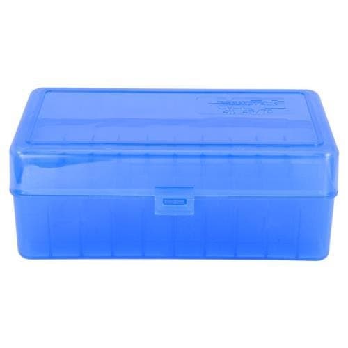 Berry's Mfg 411 Blue Ammo Flip Top Box Holds 50 Rounds - .45/70 Govt