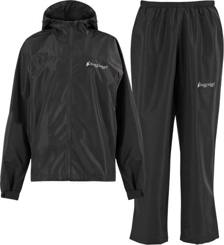 FROGG TOGGS WOMEN'S VAPOR RAIN SUIT BLACK LG/XL