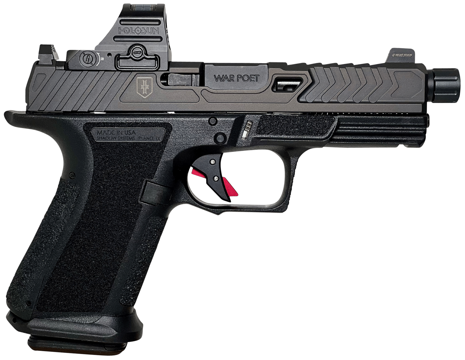 SHADOW SS-1074 MR920 9MM WP FLTD HOL BLK